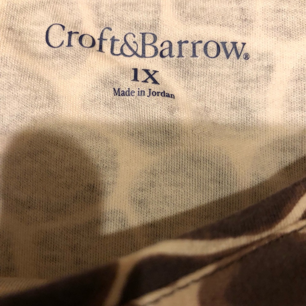 Croft & Barrow Women’s Animal Print Top - Picture 4 of 4